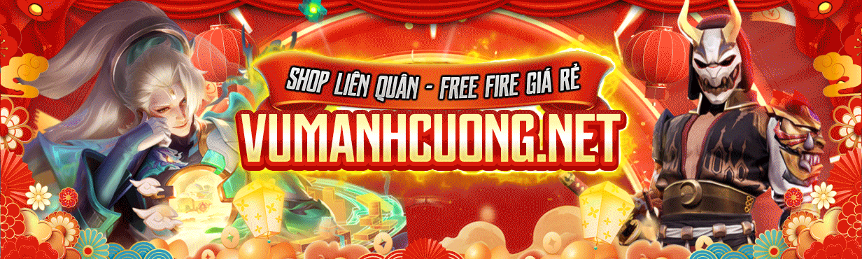 Banner khuyến mãi tại shop acc